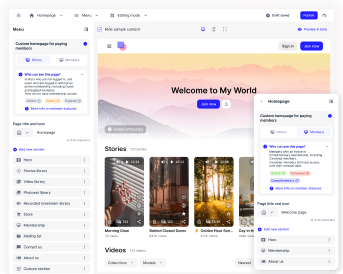 Custom homepage