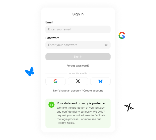 Login with social media