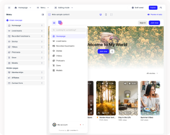 Menu & Pages